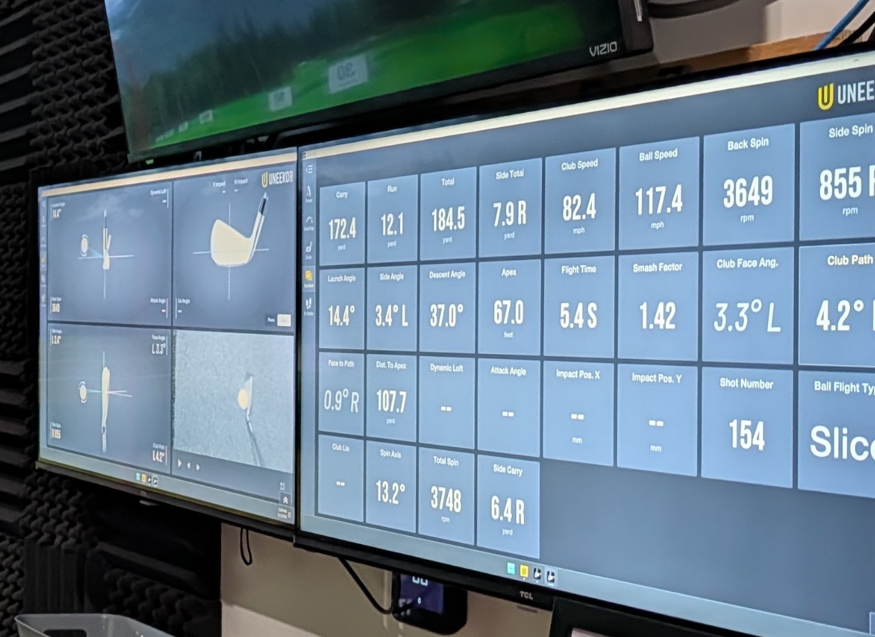 Uneekor Swing Analytics Screen